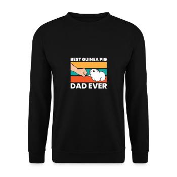 Meilleur papa cochon d’Inde de tous les temps - Sweat-shirt Unisexe - noir - Devant - Alina (178cm) & Michal (187cm)