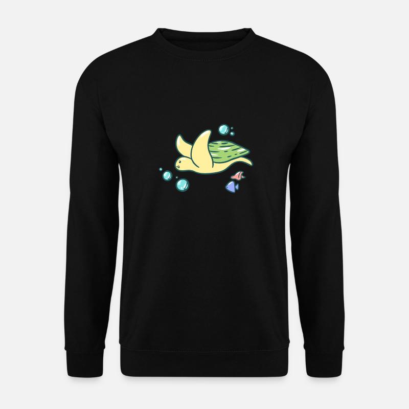Cute turtle - Unisex Sweatshirt - black