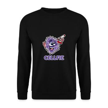 Cellfie - Unisex Sweatshirt - black - Front - Alina (178cm) & Michal (187cm)