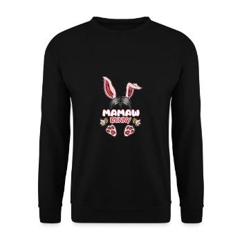 Mamaw Indische Großmutter Oma Indien Memaw - Unisex Pullover - Schwarz - Vorne - Alina (178cm) & Michal (187cm)
