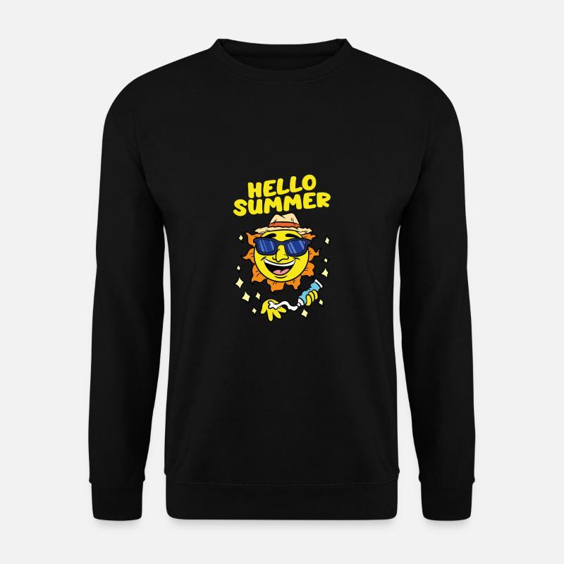 Hello Summer Sun - Unisex Sweatshirt - black