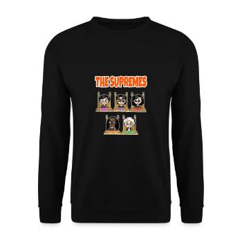 The judges of the Court - Unisex Sweatshirt - black - Front - Alina (178cm) & Michal (187cm)