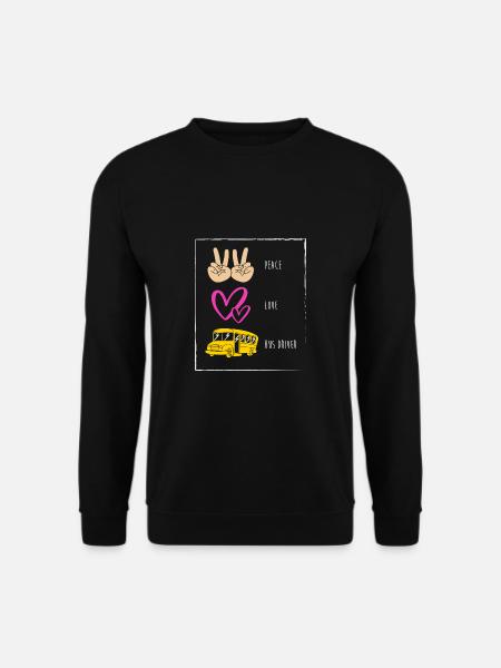 School Bus Driver School Bus - Unisex Sweatshirt - black