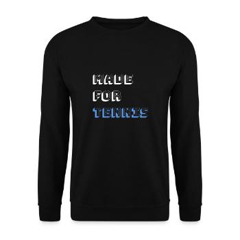 Made for Tennis - Unisex Sweatshirt - black - Front - Alina (178cm) & Michal (187cm)