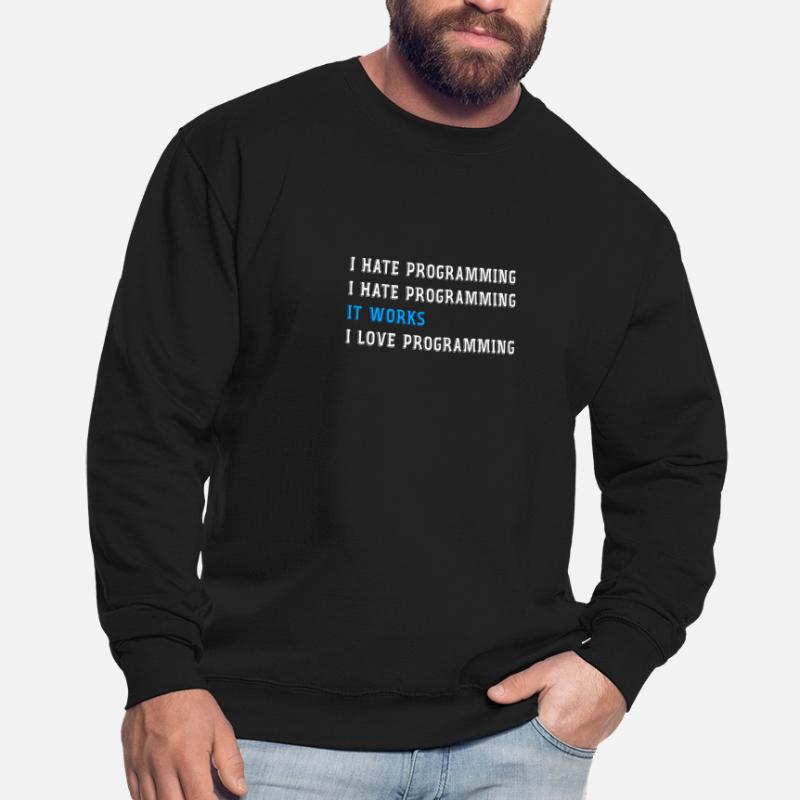Lustiges Geschenk Programmier hasse programmieren Unisex Pullover