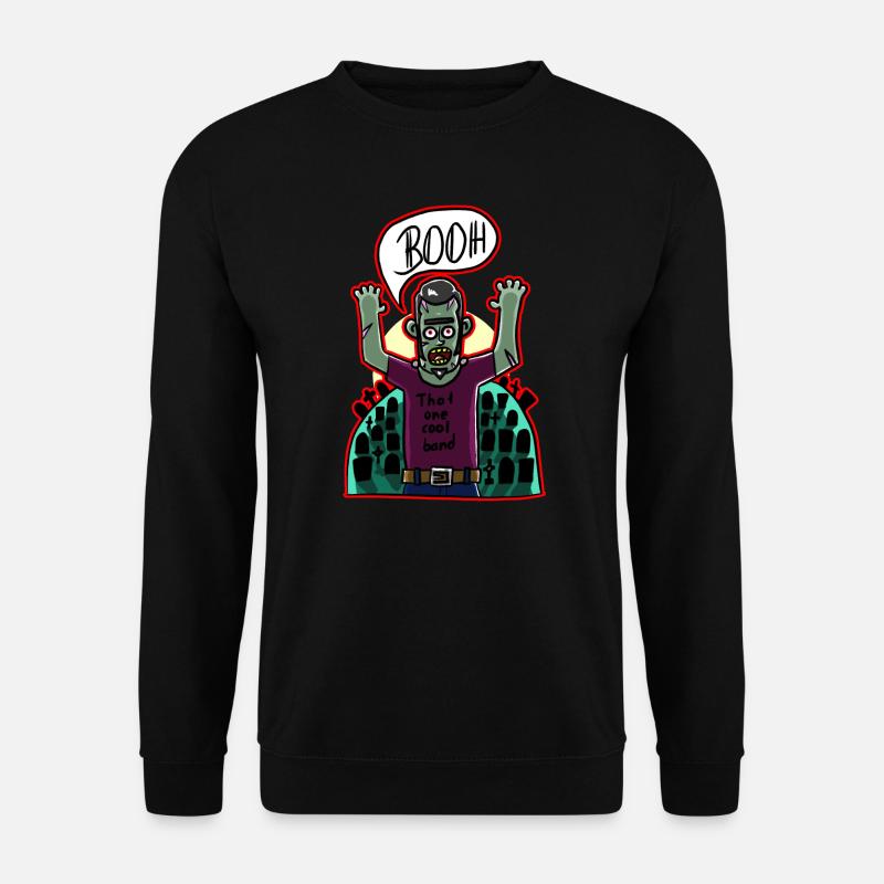 Friedhof Cartoon Booh Monster Halloween Zombie - Unisex Pullover - Schwarz