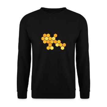 Honey Honey Bees Beekeeper Beekeeping Insect Nature Bee - Unisex Sweatshirt - black - Front - Alina (178cm) & Michal (187cm)