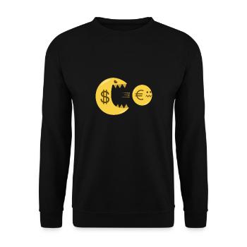 Dollar Euro - Unisex Pullover - Schwarz - Vorne - Alina (178cm) & Michal (187cm)