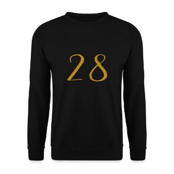28 - Unisex Sweatshirt - black - Front - Alina (178cm) & Michal (187cm)
