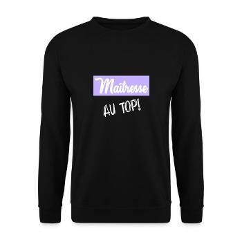 Geliebte - Unisex Pullover - Schwarz - Vorne - Alina (178cm) & Michal (187cm)