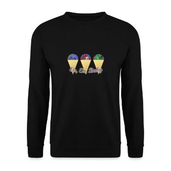 Eis Eis Baby 3 - Unisex Pullover - Schwarz - Vorne - Alina (178cm) & Michal (187cm)