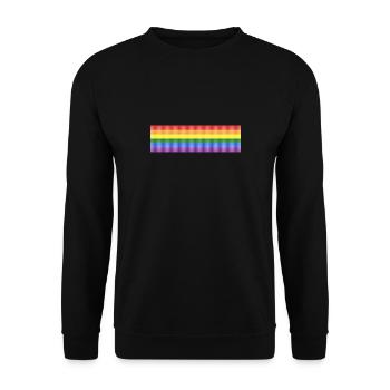 LGBT-Flagge - Unisex Pullover - Schwarz - Vorne - Alina (178cm) & Michal (187cm)