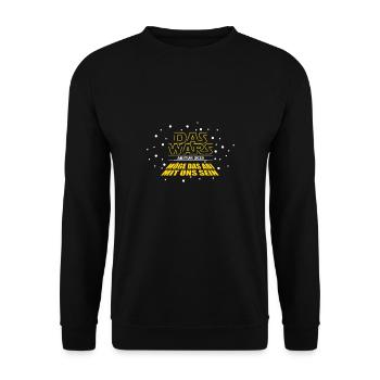 DAS WARS - Cooles Abi '25 Motto Shirt, Abitur 2025 - Sweat-shirt Unisexe - noir - Devant - Alina (178cm) & Michal (187cm)