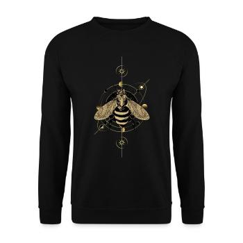 Beekeepers Bees Honey Beekeeper Bee - Unisex Sweatshirt - black - Front - Alina (178cm) & Michal (187cm)