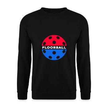 Floorball Unihockey Unihoc Bandy Floorballer - Unisex Sweatshirt - black - Front - Alina (178cm) & Michal (187cm)