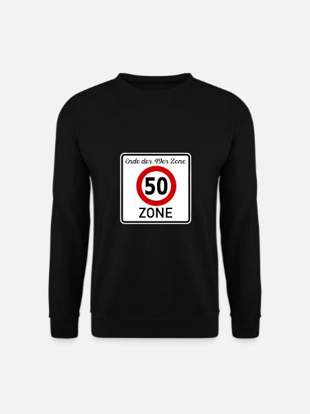 50.Geburtstag - 50er Zone - Unisex Pullover - Schwarz