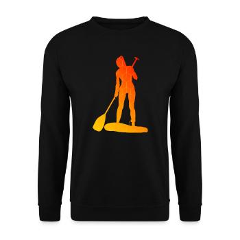 Standup Paddle Standup Paddle Hommes Femmes - Sweat-shirt Unisexe - noir - Devant - Alina (178cm) & Michal (187cm)