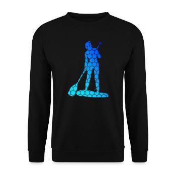 Men's Stand up Paddling Board Standup Paddling - Unisex Sweatshirt - black - Front - Alina (178cm) & Michal (187cm)