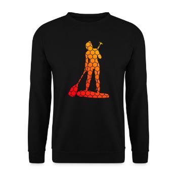 Standup Paddleboard Sup Femmes Hommes Standup Paddle - Sweat-shirt Unisexe - noir - Devant - Alina (178cm) & Michal (187cm)