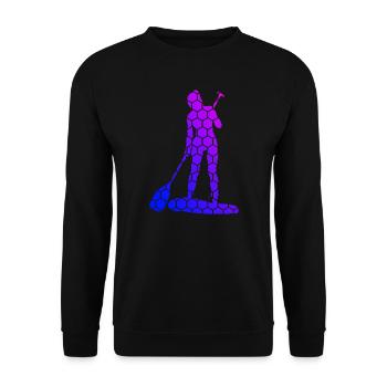 Sup Standup Paddle Stand up Paddle Planche à pagaie pour hommes - Sweat-shirt Unisexe - noir - Devant - Alina (178cm) & Michal (187cm)