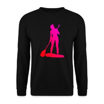 Standup Paddling Standup Paddle Standup Paddleboar - Sweat-shirt Unisexe - noir - Devant - Alina (178cm) & Michal (187cm)