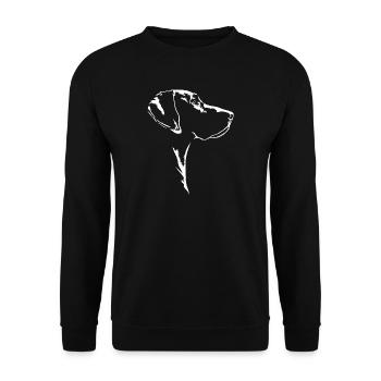 German Shorthair Hunting Dog Hunting Dogs Dog Wilsigns - Unisex Sweatshirt - black - Front - Alina (178cm) & Michal (187cm)