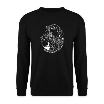 Allemand Cheval de Chasse Chiens Chiens Wilsigns - Sweat-shirt Unisexe - noir - Devant - Alina (178cm) & Michal (187cm)