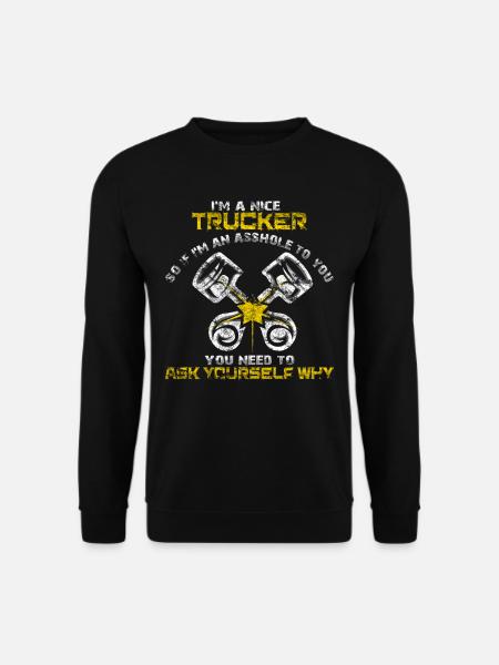 Camion truck truck truck - Unisex sweater - sort