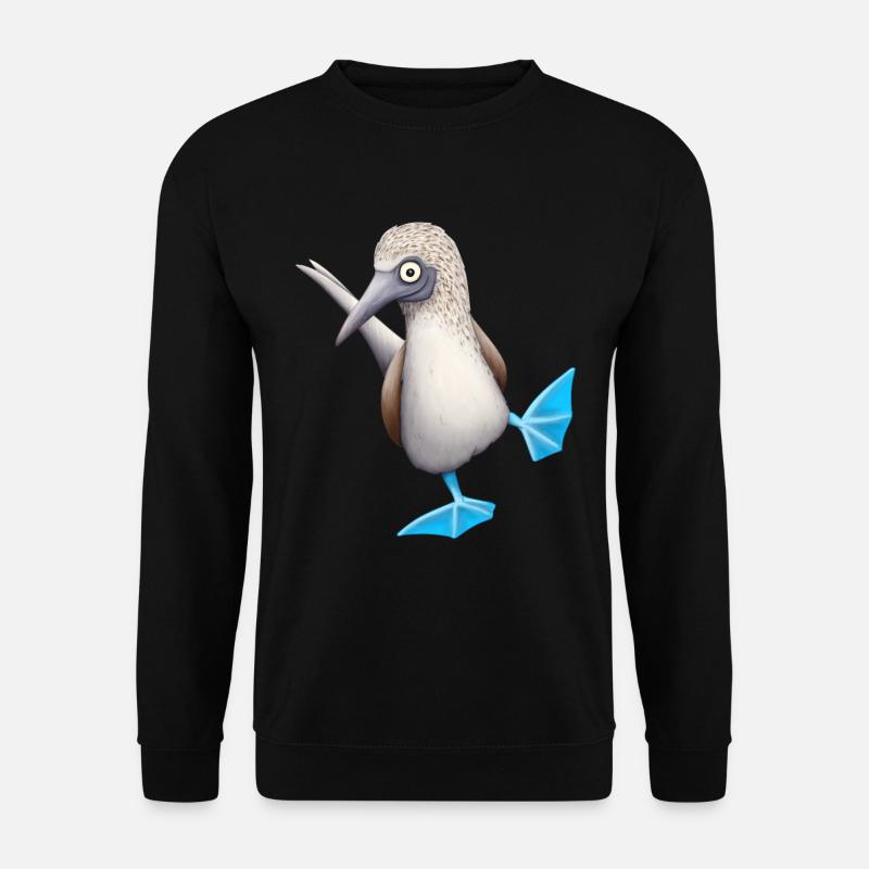 Blaufuß-Tölpel | Lustiger frecher Vogel Geschenk - Unisex Pullover - Schwarz