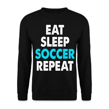Soccer Soccer - Unisex Sweatshirt - black - Front - Alina (178cm) & Michal (187cm)