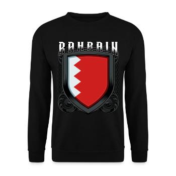 Barainic Coat of Arms Kingdom of Bahrain Gift - Unisex Sweatshirt - black - Front - Alina (178cm) & Michal (187cm)