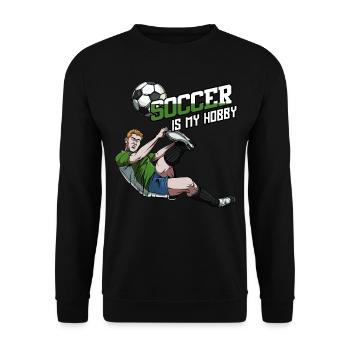 Le football est mon passe-temps | Déclaration de football - Sweat-shirt Unisexe - noir - Devant - Alina (178cm) & Michal (187cm)