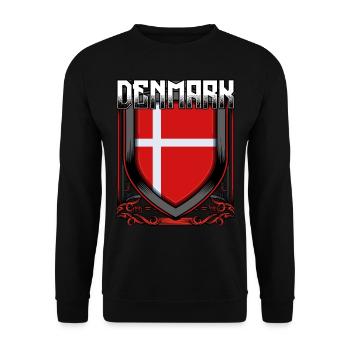 Armoiries danoises Danemark cadeau pays - Sweat-shirt Unisexe - noir - Devant - Alina (178cm) & Michal (187cm)
