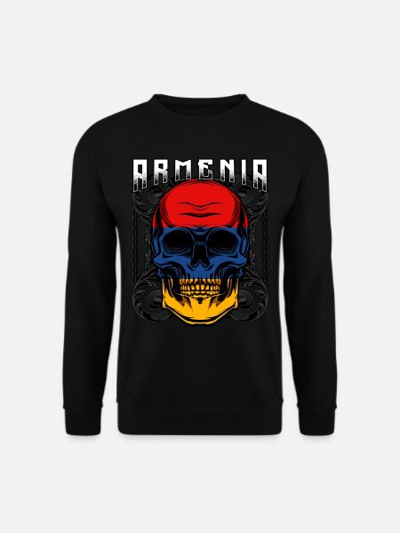 Armenischer Totenkopf Jerewan Sewan Geschenkidee - Unisex Pullover - Schwarz