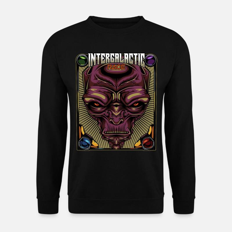 Intergalactic Race | Alien Außerirdischer Geschenk - Unisex Pullover - Schwarz