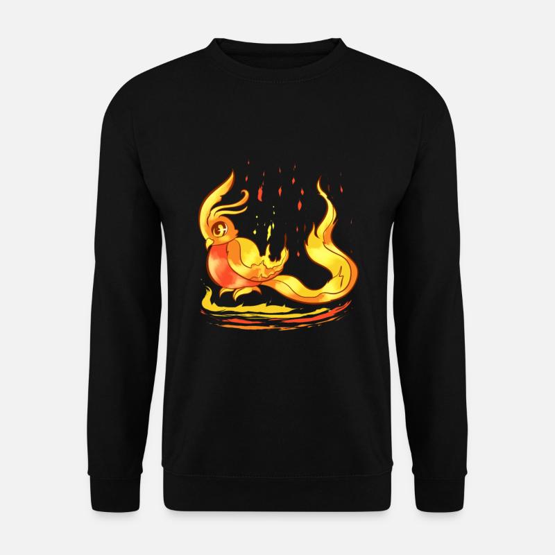 CURIOUS PHOENIX CHICK - Niedliches Phönix Küken - Unisex Pullover - Schwarz