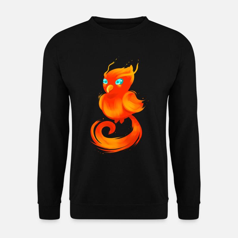 COOL PHOENIX - Little Phoenix With Blue Eyes - Unisex Sweatshirt - black