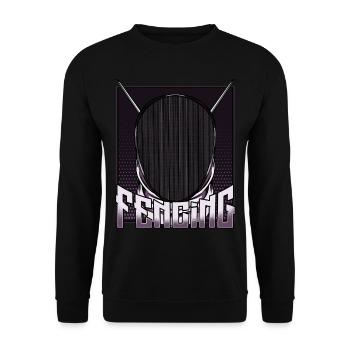 Fencing Fencing En Garde Sport Fencing Gift - Unisex Sweatshirt - black - Front - Alina (178cm) & Michal (187cm)