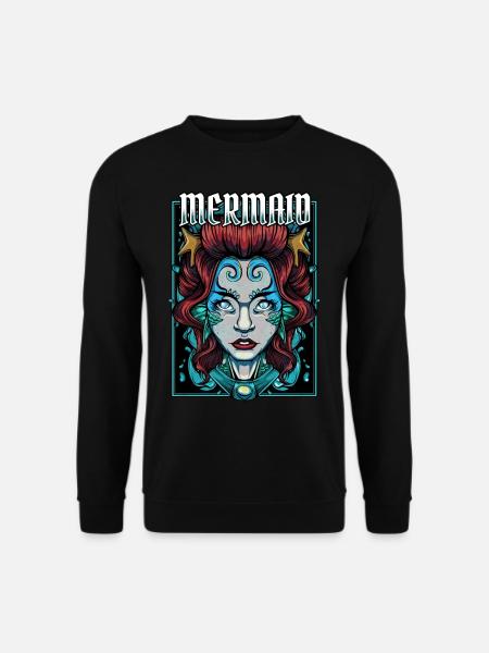 Sirène sirène cadeau de sirène créature mythique - Sweat-shirt Unisexe - noir