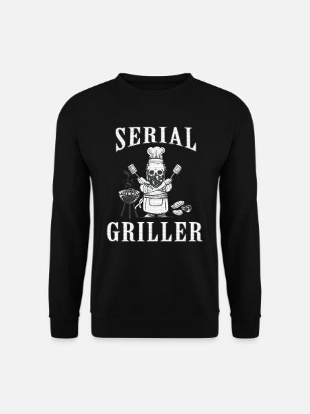 SERIAL GRILLER - GRILLEN GESCHENK SCHÜRZE - Unisex Pullover - Schwarz