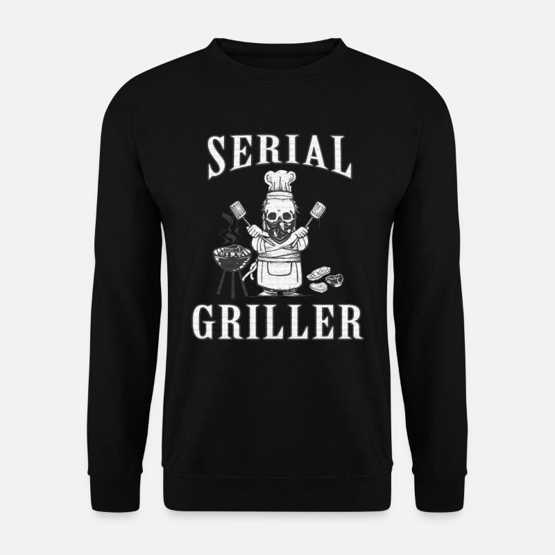 SERIAL GRILLER - GRILLEN GESCHENK SCHÜRZE - Unisex Pullover - Schwarz