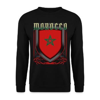 Morocco - Unisex Sweatshirt - black - Front - Alina (178cm) & Michal (187cm)