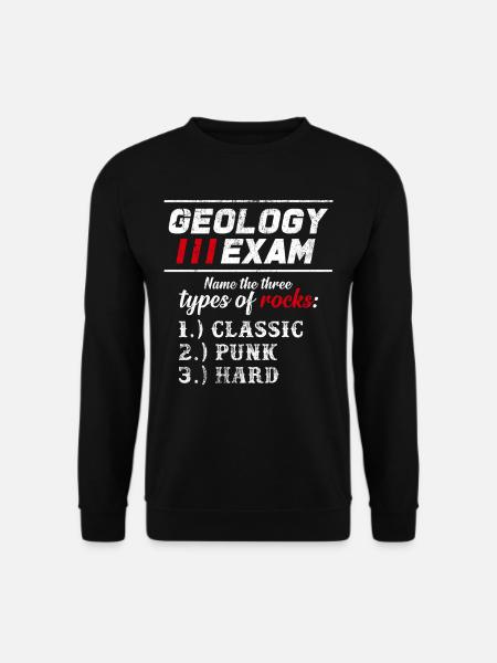 Three Types Of Rock Classic Punk Hard Geschenkidee - Unisex Pullover - Schwarz