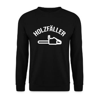 Bûcheron arbre bûcheron scie hache - Sweat-shirt Unisexe - noir - Devant - Alina (178cm) & Michal (187cm)