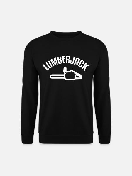 Lumberjack woodcutter forest - Unisex Sweatshirt - black