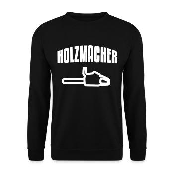 wood makers - Unisex Sweatshirt - black - Front - Alina (178cm) & Michal (187cm)