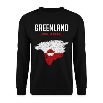 Greenland - Unisex Sweatshirt - black - Front - Alina (178cm) & Michal (187cm)