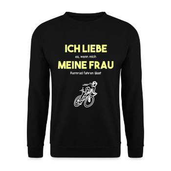Roue de pensionnaire - Sweat-shirt Unisexe - noir - Devant - Alina (178cm) & Michal (187cm)