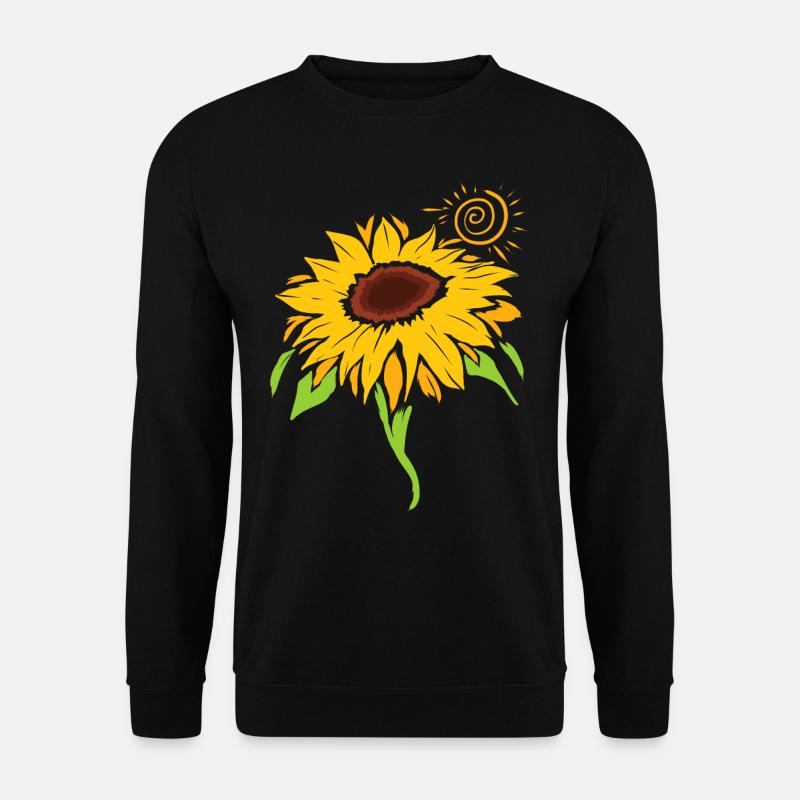 Sonnenblume - Unisex Pullover - Schwarz