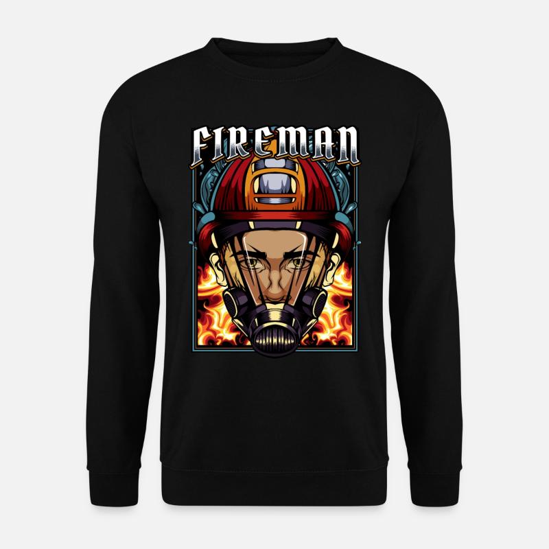 Feuerwehr Firefighter Atemschutz FFW Geschenkidee - Unisex Pullover - Schwarz